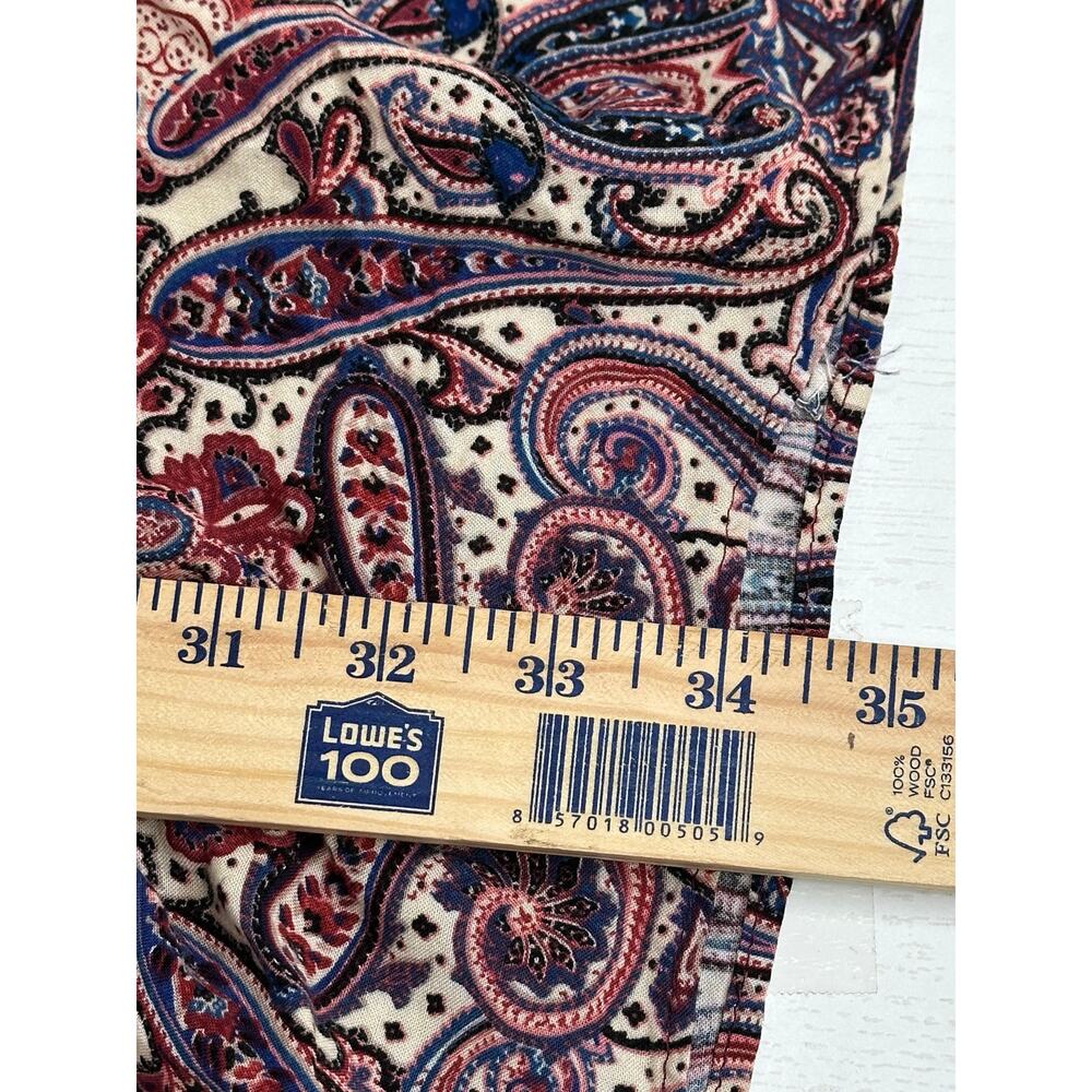 Slate & Willow Paisley Mini Dress M Dark Purple Puff Sleeve Rent The Runway Boho - Picture 8 of 9